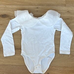Zara Kids White Long Sleeve Bodysuit